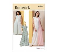 BUTTERICK Patrón de costura B7029AA para monos de punto para mujer y mujer AA (10-12-14-16-18)