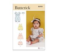 Butterick Patrón de costura de ropa deportiva para bebé, multicolor