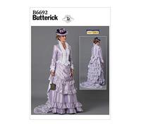 Butterick Patrón de costura, papel, blanco, varios, B6692E5