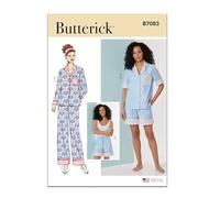 Butterick Patrón de costura para pijamas de mujer B7083