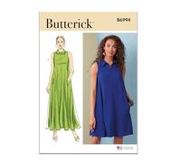 BUTTERICK Patrón de papel B6994U5 para vestido de mujer en dos longitudes U5 (16-18-20-22-24)