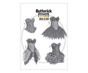 Butterick Pattern 6338, Disfraces de Mujer, Tallas 14 a 22, Multicolor, E5 (14-16-18-20-22)
