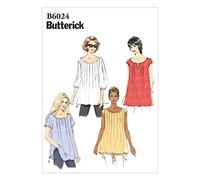 Butterick Patterns 6024ZZ-Camiseta para Mujer, Multicolor, Papel, ZZ (LRG-XLG-XXL)