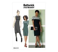 Butterick Patterns MCCALL 's Patterns 6410 E5/de Costura para/Miss Petite Vestido, Multicolor, tamaño 14 - 22