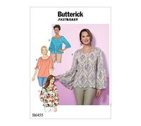 Butterick Patterns MCCALL 's Patterns 6455 ZZ, Patrones de Costura para Top, tamaños lrg-XXL, Multicolor