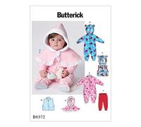 Butterick Patterns MCCALL 's Patterns patrón 6372 YA5 niños Cape banderines de Chaleco y Pantalones, Multicolor, tamaños NB-XL