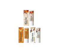 Butterscotch, Vanilla Chai & Maple Bar Fall Nourishing Lip Balm 3pcs Set, Hydrating & Conditioning, Made with Natural Plant-Based Ingredients