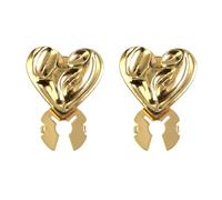 Button Cover - Heart Shaped Decorative Brooch | Fabric Jewelry Button Covers | 2Piece Ideal For Shirt Making Sewing Blouse Dress Coat Jeans Party Daily Wear Indoor Outdoor Embellishments Adornment