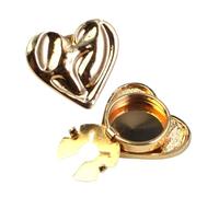 Button Covers - 2-Piece Decorative Heart Shaped Brooch | Button Covers Clips,for Sewing Shirt Making Blosuse Dress Coat Jeans Party Daily Wears