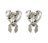 Button Covers - 25 G Shirt Sleeve Jewelry Decorative Cuff Links | Alloy Decorative Clips - 2 Piece Elegant Blouse Shirt Accessory For Sewing Crafts Adding Stylish Detail For Daily Wear Or Party Outfi