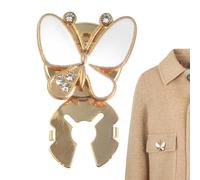 Button Covers - Decorative Sewing Accessories | Rhinestone Butterfly Cover With Alloy Design, Fancy Clothing Embellishment For Women, Buttons, Elegant DIY Fashion Piece For Tuxedo Outfit Enhancement