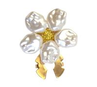 Button Covers For Blouses - Elegant Touch For Any Garment Or Craft | Alloy Faux Pearl Flower Home Supplies Sophisticated Decorative Design For Formal Banquet Occasions, Home Offices Business Travel,