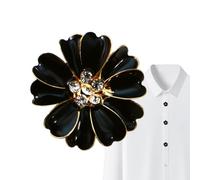 Button Covers For Women Blouses - Decoration Rhinestone Clip Flower Shaped - Button Covers For Jeans - For Sewing Jeans Dress Fabric Blouse Clothing Clothes Shirt, 2.5x2.5cm/0.98x0.98 Inches