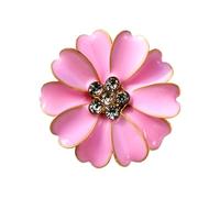 Button Covers For Women Blouses - Decoration Rhinestone Clip Flower Shaped - Button Covers For Jeans - For Sewing Jeans Dress Fabric Blouse Clothing Clothes Shirt, 2.5x2.5cm/0.98x0.98 Inches