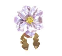 Button Covers For Women - Golden Base Cufflinks | Flower Design Button Jewelry For Blouses Jeans Wedding Dress DIY Sewing Crafting Embellishment Clothes Bags Shoes Decoration Jewelry Making