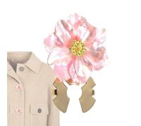 Button Covers - Golden Base Cufflinks, Flower Design Jewelry, Decorative Blouse Ornament, Clothing Embellishment Accessory, Top Fashion Apparel Component, Small Round Gold Crafting Set