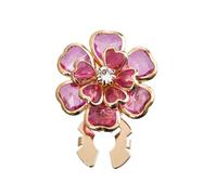 Button Covers - Sparkly Floral Fasteners, Rhinestone Alloy Pins, Rhinestone Flower Cufflinks | Button Covers For Women Blusas Use For Bluses Suit Crafts Sewing Business Daily Party Wedding Work