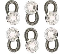 Button Extenders for Jeans & Pants Button Extender - Super Sturdy Flex Button Pant Extender Adds 1-2 Inches, Ideal for Waist Extenders for Pants for Women & Men, No-Sew Easy Use (#5)