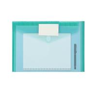 Button File Bags Snap-Shut - Design A4 Size Clear Plastic File Folder