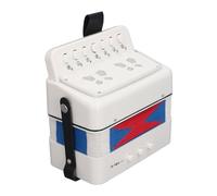 Button Ion para Principiantes - 7 Keys Control y 2 Bass Kids Instrument Educational para el Rendimiento del Escenario, la Práctica y F en (WHITE)