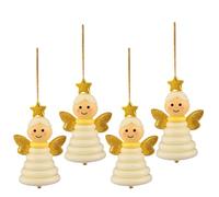 Button Ornament Kits, DIY Button Snowman Ornament Kit with Santa/Angel/Tree, Fun Buttons Christmas Ornaments Kits for Holiday Decorations and Gift Making (CA)