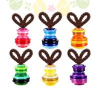 Button Ornament Kits, Easter Bunny Holiday - Colgantes, Mini tamaño Fun Craft Buttons, Sturdy DIY Craft Materials, Decorative Ornament Project, Family School Party for Home Living Room Apartment Use