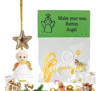 Button Tree Snowman Ornament Crafts Kit - Interactive Hangable, Christmas Button Ornament Kit | Engaging DIY Christmas Project, Easy to and Reuse, Great for Kids Children Teens Mantel