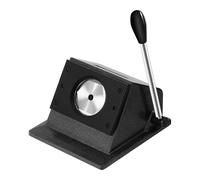 Buttonmaschine Badge Press Machine, 58mm Grafik-Stanzer,Runder Punch Die Cutter, Schneiden von Papier,Manuelle Runde Buttonmaschine e,Button Maker,Schwarz