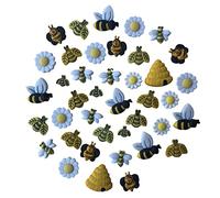 Buttons Galore Paquete de 50 botones para manualidades con luces de Navidad, color amarillo