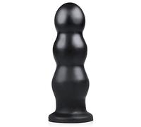 BUTTR Tactical III Buttplug (Ø 7,00 cm) Con un Snsacional Diseño de Triple Ondulación y Base Plana Ancha - Enchufe Anal Enorme XXL para el Usuario Experimentado, Suave, Flexible, Burbuja