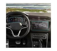 BUTUFYTR Protector Pantalla Vidrio Templado Para VW Para Tiguan Para Línea 2021 Película Protectora Pantalla LCD Vidrio Templado Para Salpicadero Coche(Gps and instrument)
