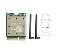 Butyge WiFi7 QCNCM865 Bluetooth 5.4 Tarjeta de red inalámbrica Bluetooth 5.4 Tarjeta de red inalámbrica Tri-Band 2.4G/5G/6Ghz 5800M M.2 NGFF Adaptador de red inalámbrica