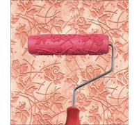 BUUEERR Rodillo de pintura con patrón de 7 pulgadas, rodillo de goma decorativo con mango de plástico (modelo EG072)