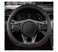 BUVBRJDR Funda Volante Coche, para Peugeot 2008 GT Line (2013-2019) Suave Cubre Volante Antideslizante Transpirable Protector Volante Accesorios Coche Interior,C-D
