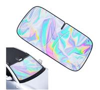 BUVBRJDR para XPENG G6 XiaoPeng G6 (2023-2026) Parasol Coche Delantero, Parasol de Parabrisas Holográfico, Reflectivo UV Iridiscente Cubierta de Parabrisas Plegable