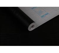 BUVU Lámina adhesiva para muebles, color marrón, aspecto de madera, lámina autoadhesiva para muebles, 45 cm x 800 cm, color negro, vintage, a rayas, resistente al agua, para muebles, paredes,