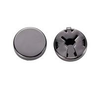 Buwei 1 par de Manguitos Redondos de latón con Cubierta de Botones para Camisa Formal de Boda para Hombres