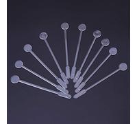 Buwei 10 Piezas de plástico Transparente Mezcla Varilla Varilla Resina epoxi Herramientas de Bricolaje espátulas cosméticas