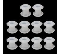 Buwei 10Pcs Tapones de Goma de Silicona Anillo Bead Spacer Charm Bracelet Jewelry Making