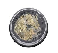Buwei 120Pcs Mezcla Steampunk Cogs Gear Clock Charm UV Frame Resina Joyas Rellenos DIY