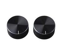 Buwei 2 uds 25x13mm Eje D potenciómetro Giratorio Perilla codificador Control de Volumen para Amplificador de Altavoz Audio HiFi