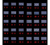 Buwei 30 Piezas 3D Molde de Silicona acrílico Tallado Molde Floral para decoración de uñas DIY