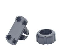 Buwei Adaptador de Hebilla Redonda Dead to 4 de 17 mm para Soporte de teléfono móvil para automóvil Soporte para Tableta