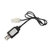 Buwei Cable de Carga Batería Cargador USB Paquete de baterías Ni-CD Ni-MH KET-2P Adaptador de Enchufe 9.6V 250mA Salida Juguetes Coche