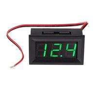 Buwei DC 4.5V-30V Voltímetro Digital 0.56"LED 2 Cables Voltaje Voltímetro Medidor de Panel