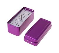 buwei Estuche esterilizador de Autoclave de Aluminio de 72 Orificios de 3 Colores, Caja de Soporte de Archivos de desinfección Dental para Herramientas de Cuidado bucal