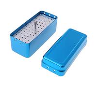 buwei Estuche esterilizador de Autoclave de Aluminio de 72 Orificios de 3 Colores, Caja de Soporte de Archivos de desinfección Dental para Herramientas de Cuidado bucal