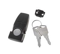 Buwei Gabinete Cerradura de Cerrojo de Metal con Revestimiento Negro DK604 Cerradura de Palanca de Seguridad con Dos Llaves