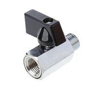 Buwei Mini válvula de Bola de latón 1/4 "BSP Macho a Manguera de compresor de Aire de Rosca Hembra