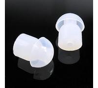 Buwico - 10 pares de almohadillas de silicona para Motorola Yaesu Baofeng, color blanco